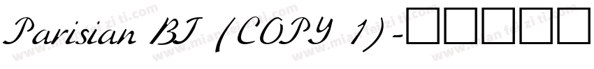 Parisian BT (COPY 1)字体转换